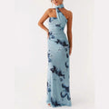 Women's Mesh Suspender Summer Pleated Long Slit Skirts