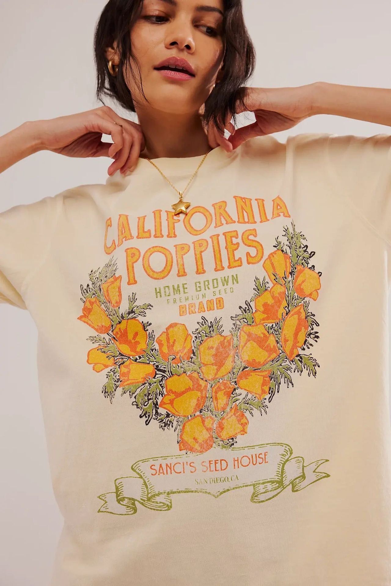 Women's Summer Printed Casual Round Neck Women's T-shirt