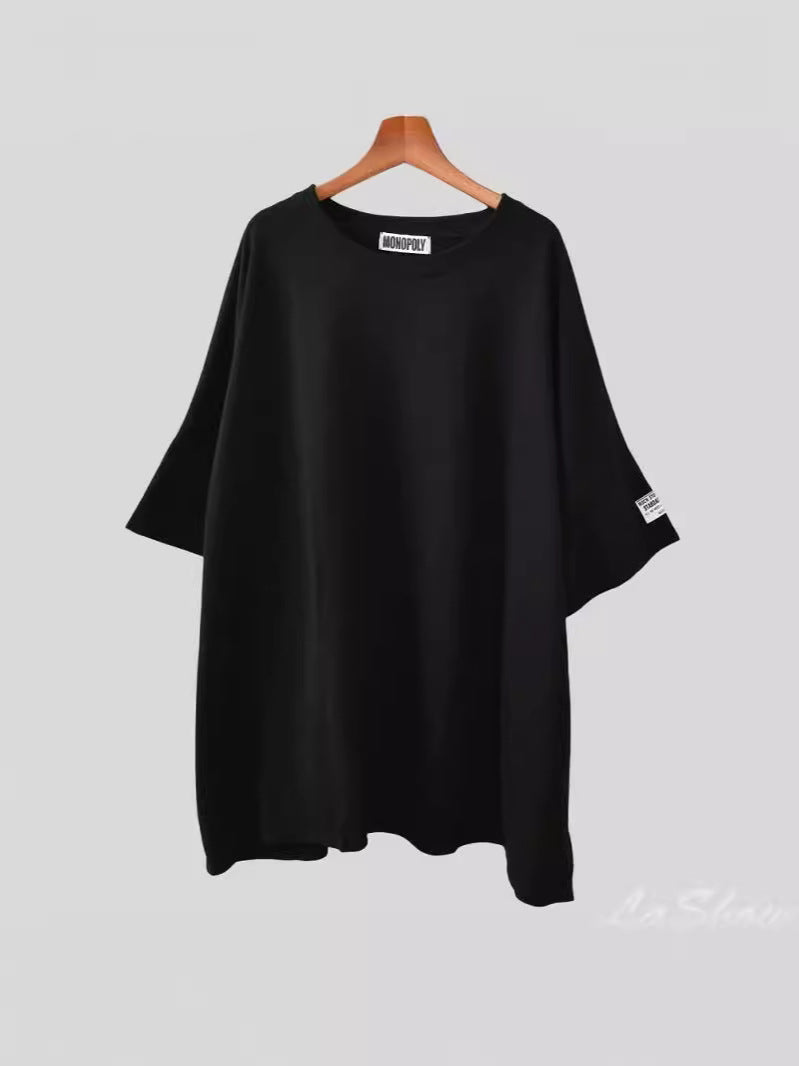 Women's Loose Mid-length Casual Fashion Round Neck Half Women's T-shirt