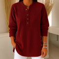 Women's Corduroy Solid Color Loose Casual Button Blouses