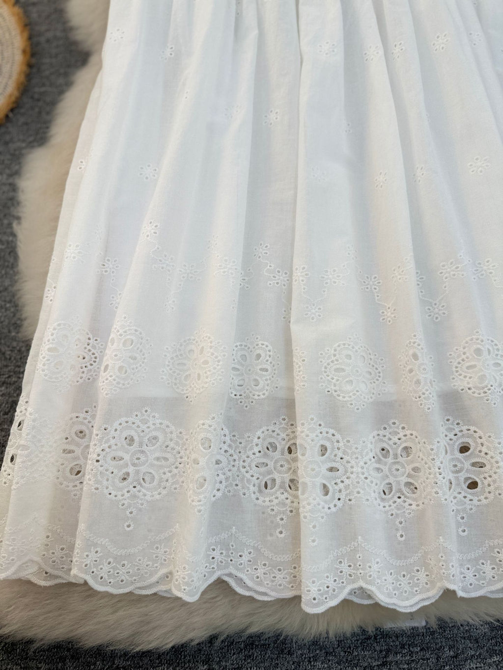 Korean Style Stitching Big Swing High Waist Slimming A- Line Skirt