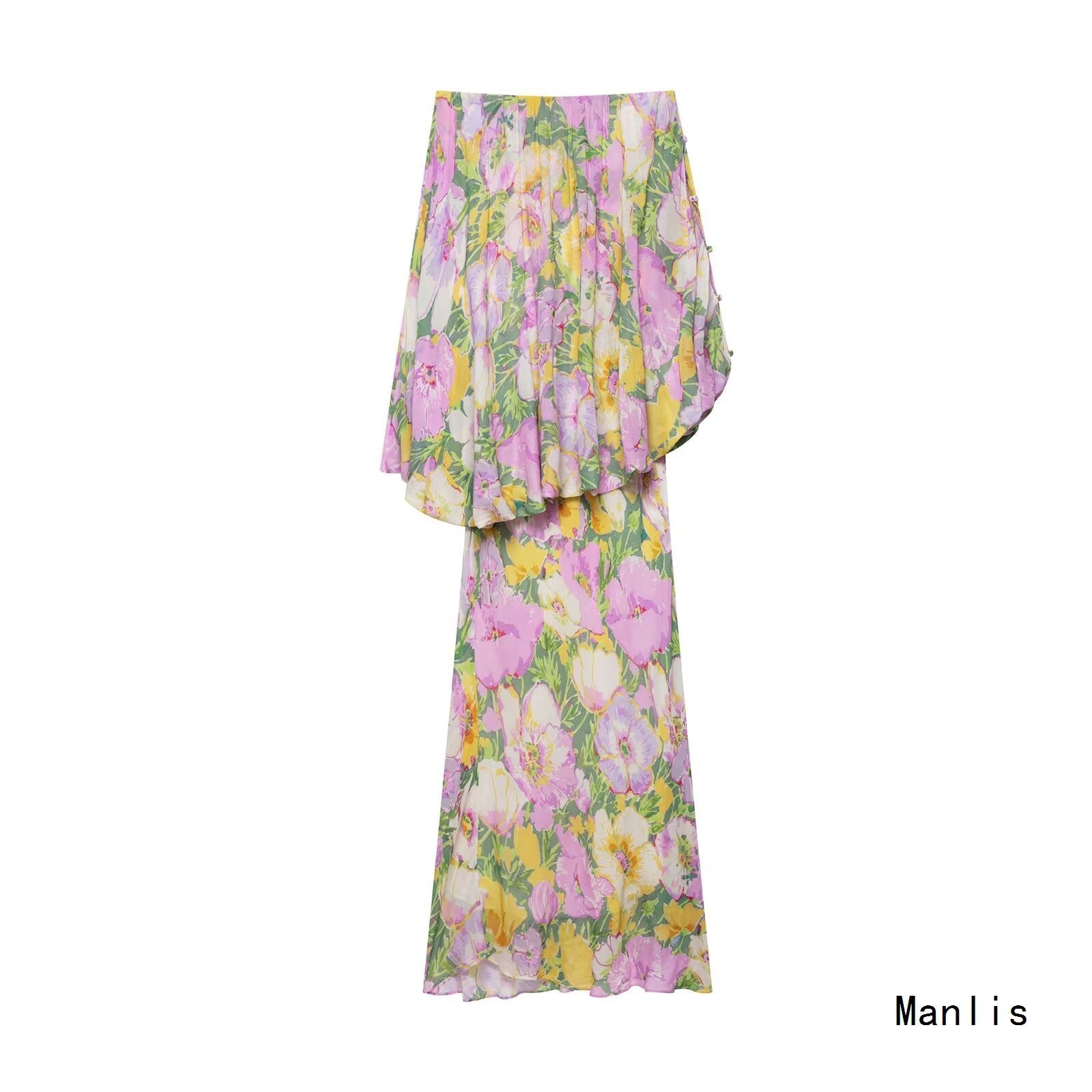 Z Summer Fashion Temperament Irregular Flower Dress