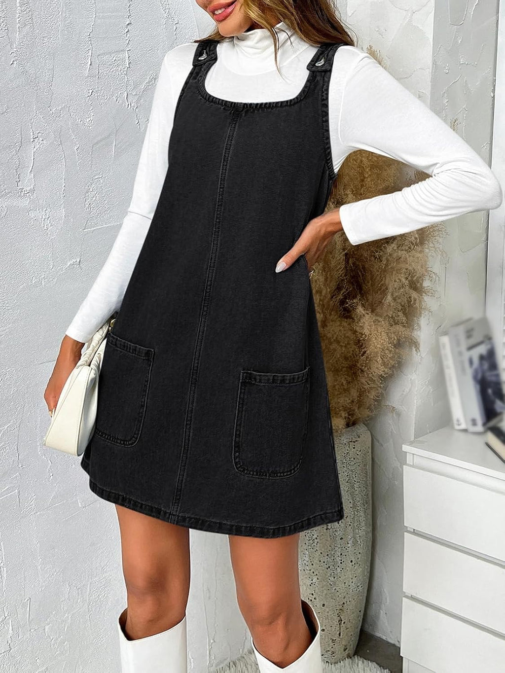 Women's Summer Denim Suspender Fashion Casual Skirts