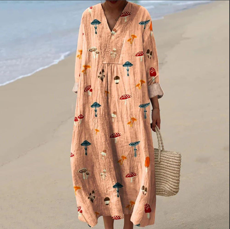 Autumn Long Sleeve Creative Casual Loose Dress
