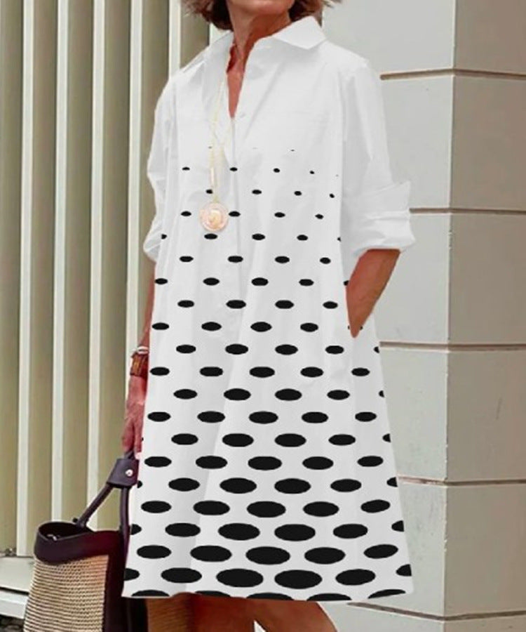 Colorful Blooming Summer Comfortable Shirt Digital Dress