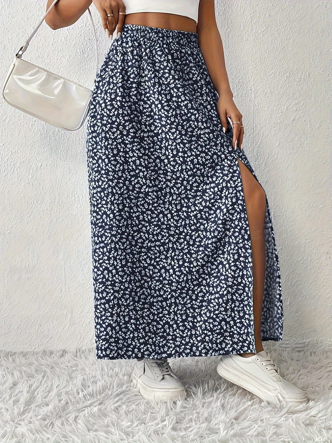 Holiday Oriented Fashion Casual Floral Print Skirt