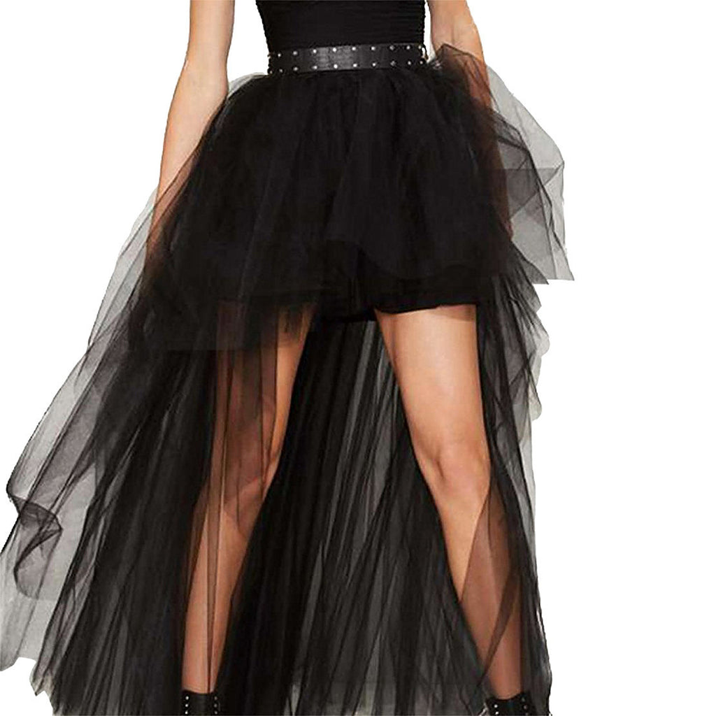 Swallowtail Dress Tulle Sexy Black Front Shorts