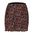 Women's Printed Tulle High Waist Slim Hip Skirts