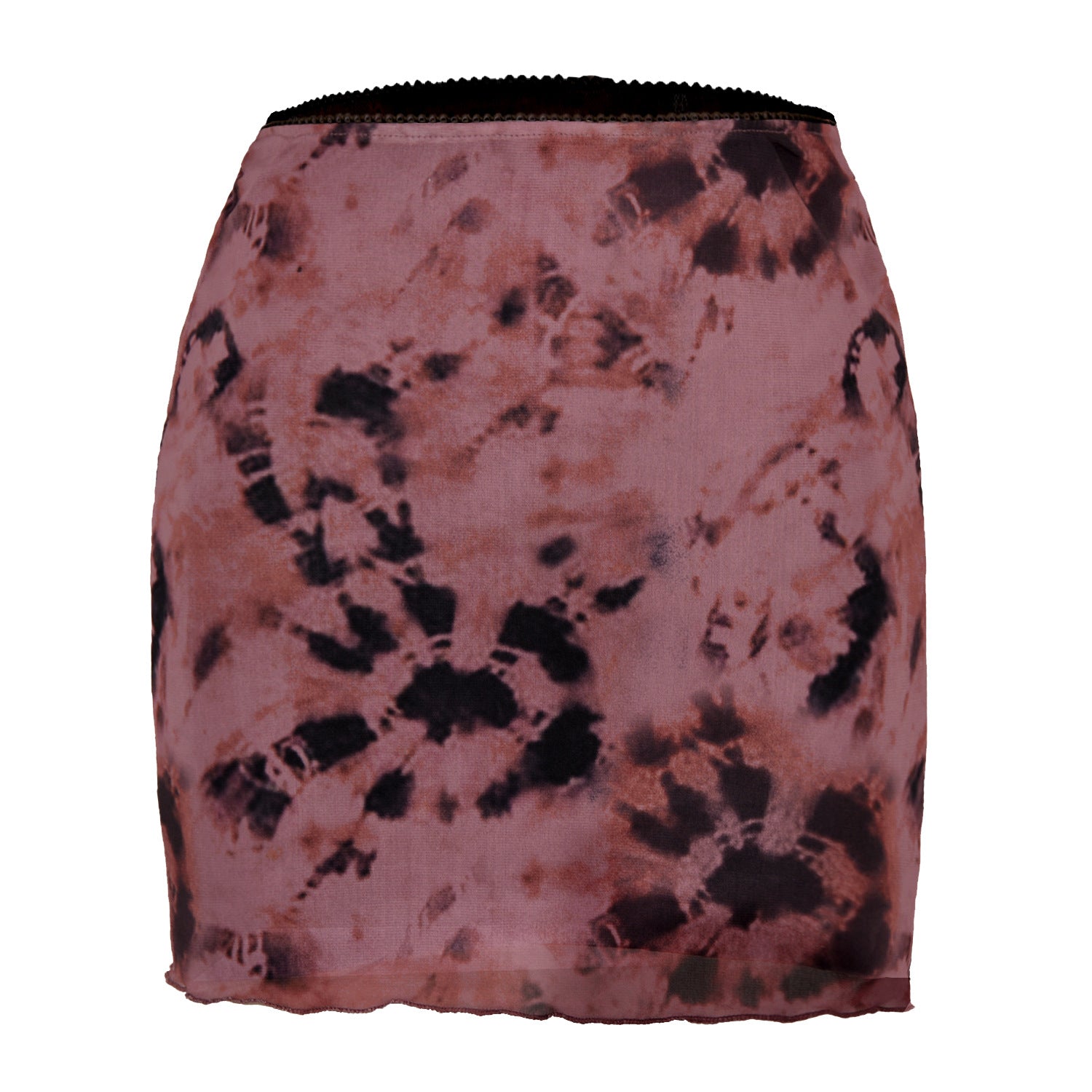 Women's Printed Tulle High Waist Slim Hip Skirts
