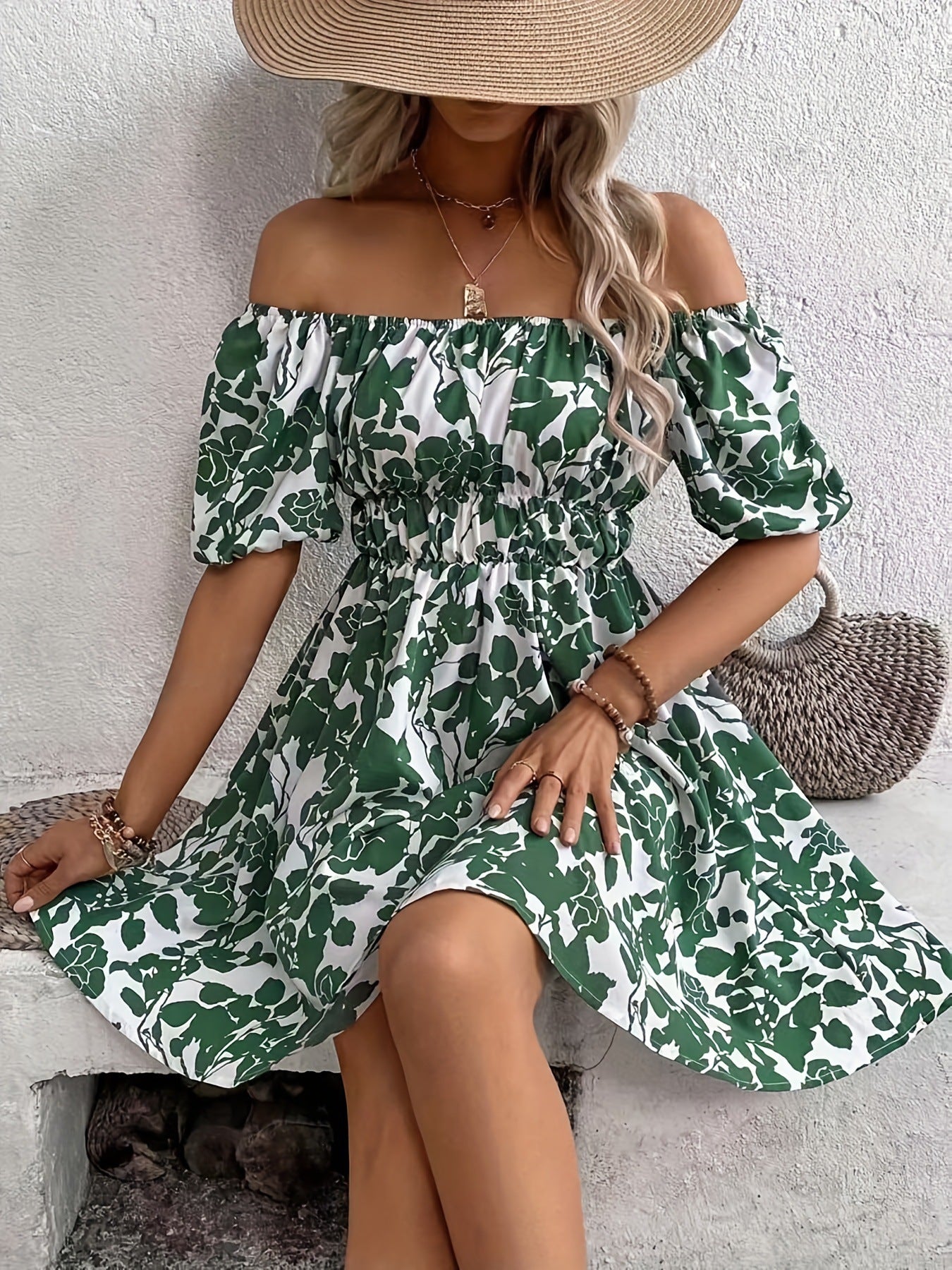 Stylish Printed Casual Sleeve Loose Floral Shorts