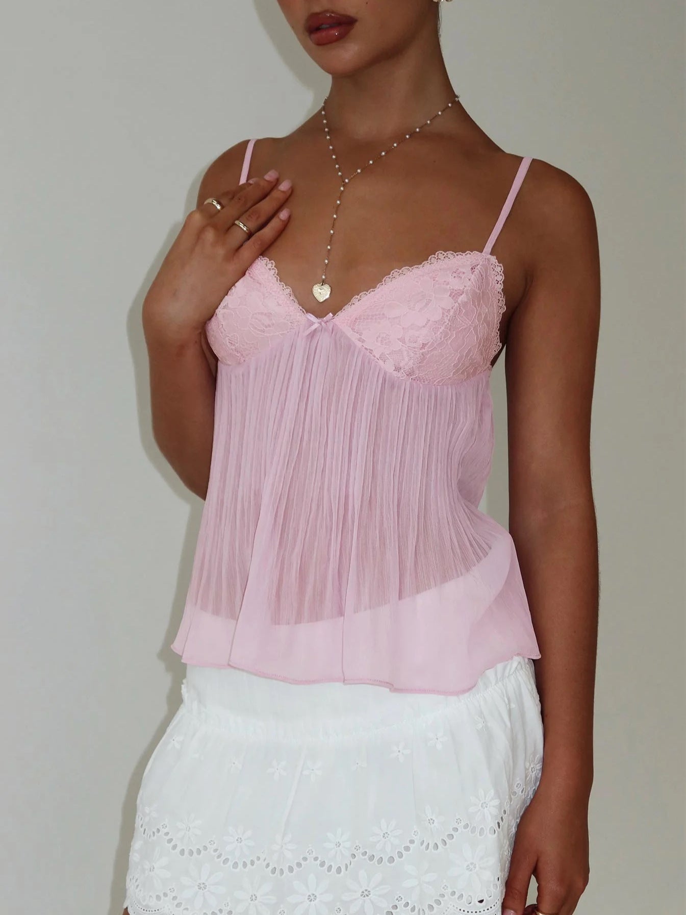 Summer Sexy Lace Backless Seduction Braces Blouse