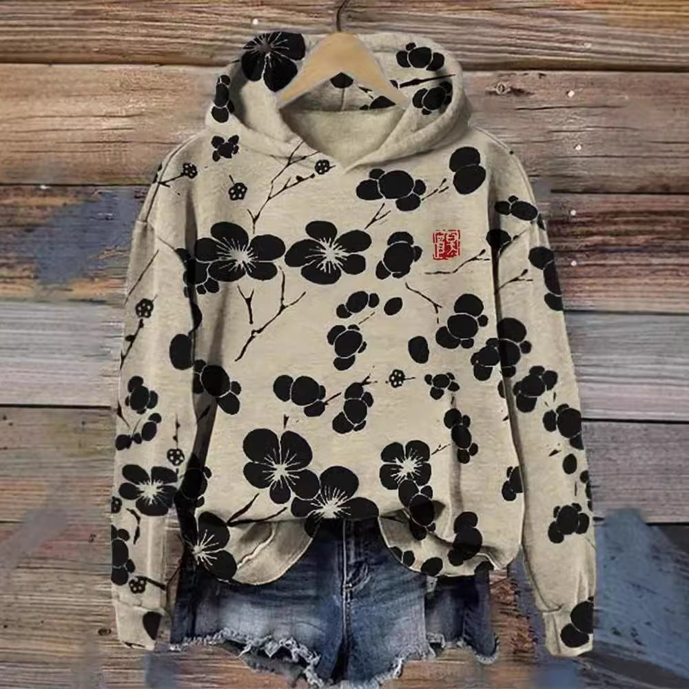 Fashion Digital Printing Hoodie With No Blouse