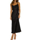Innovative Sexy Camisole Party Satin Gown Dress