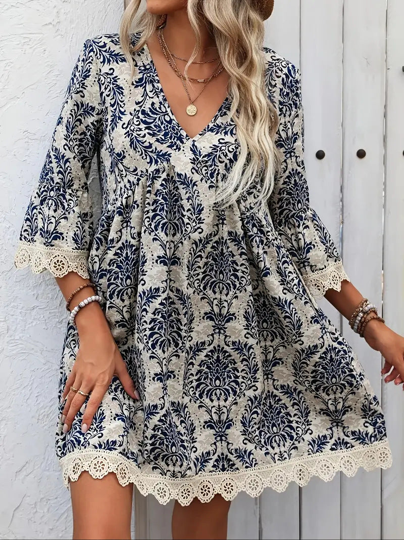 Creative Elegant Classy Summer Printed Casual Dress