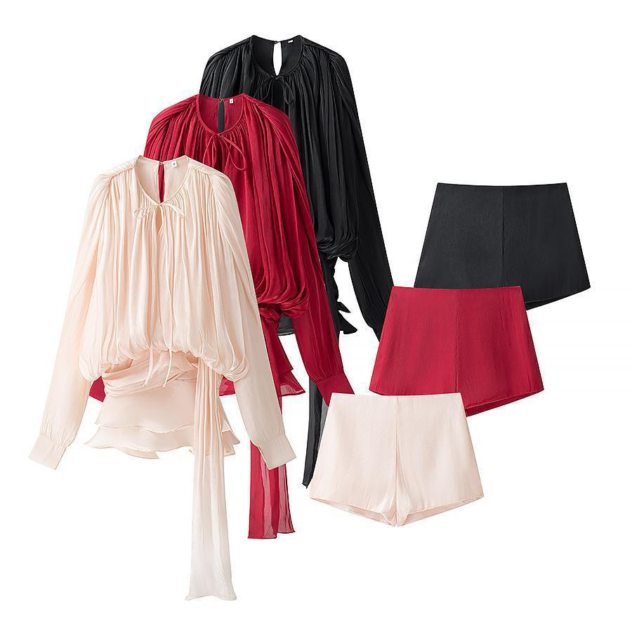 Women's Elegant Lantern Yarn Spring Irregular Ruffled Dress