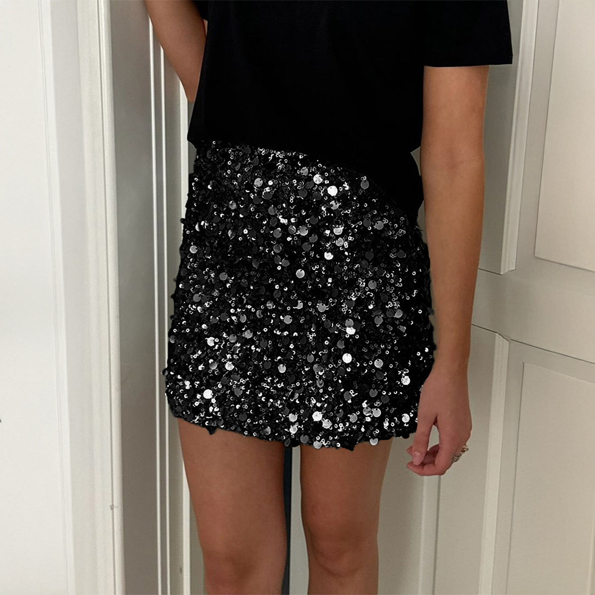 Women's Elegant Graceful Bright Edge Hip Clothing