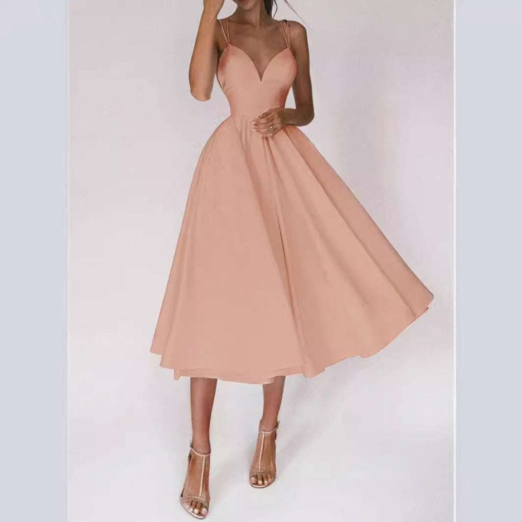 Women's Sling Fashion Sexy Large Swing Dress