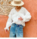Women's French Shirt Niche Design White Long Blouse