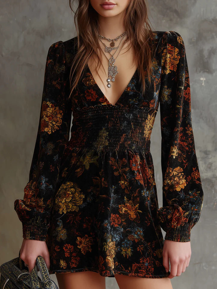 Collar Veet Sexy Waist Trimming Long Dress