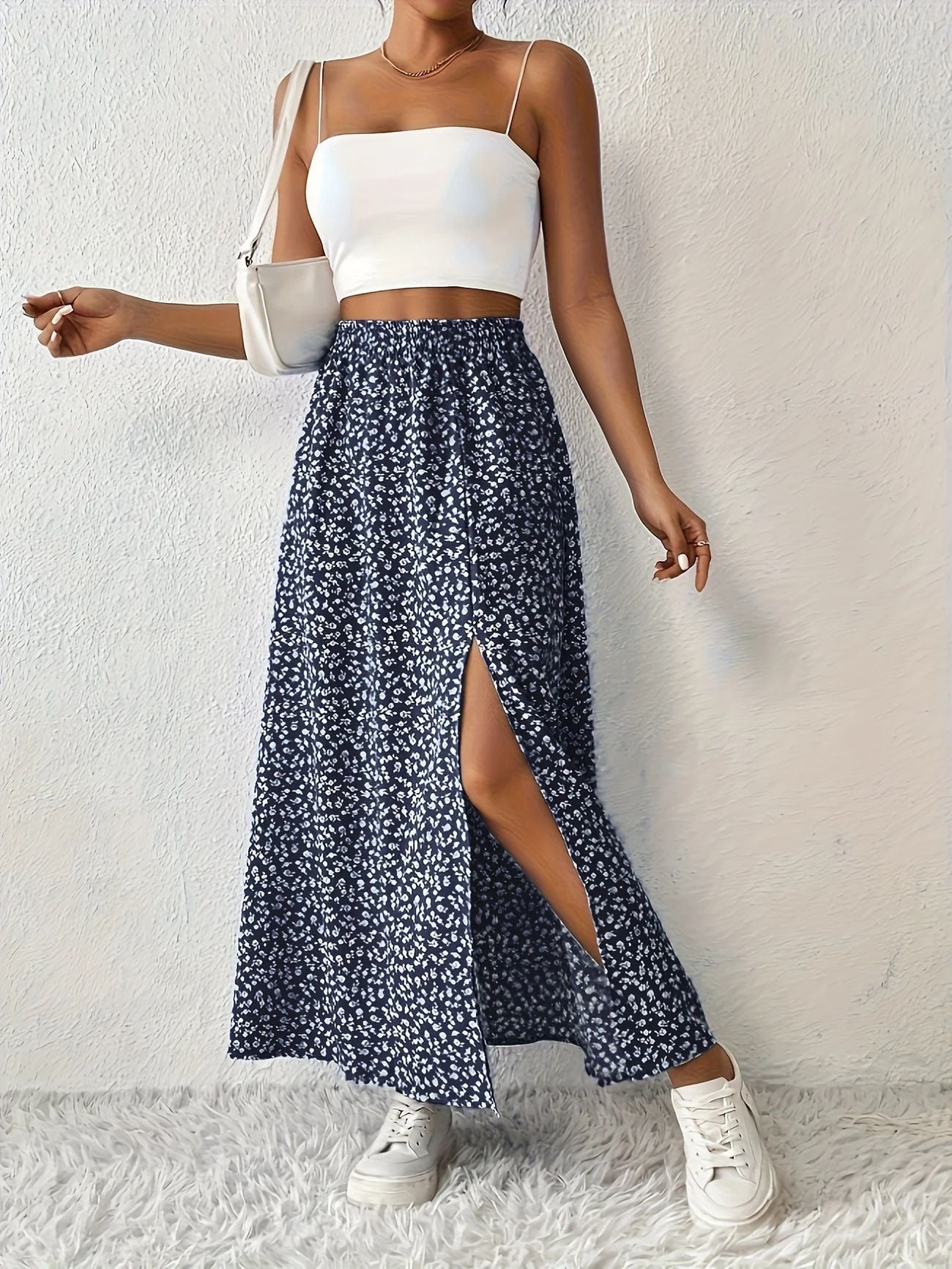 Holiday Oriented Fashion Casual Floral Print Skirt
