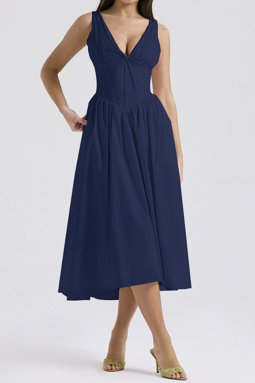 Beautiful Innovative Suspender Casual Printed Elegant Dress