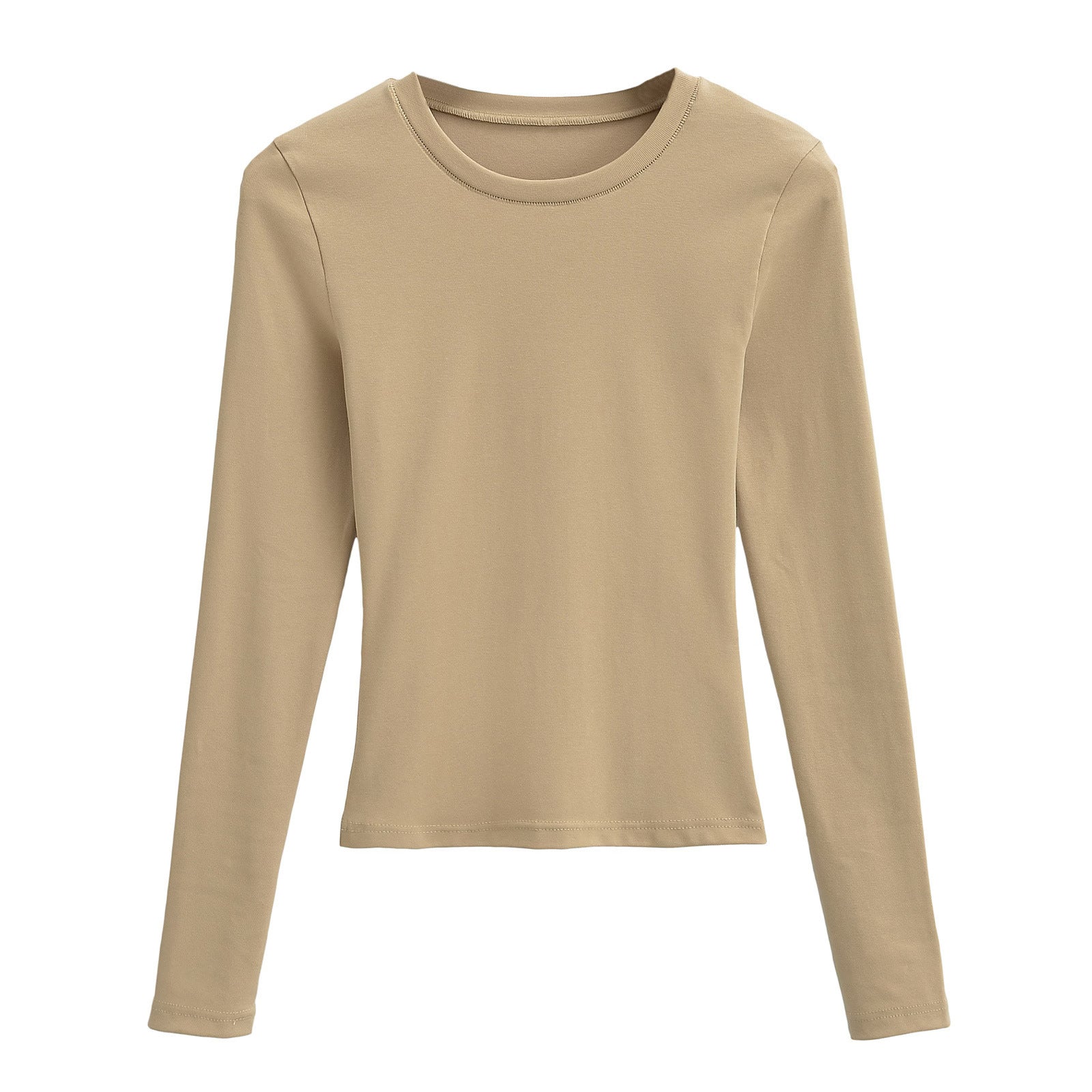 Hot Simple Basic Casual Round Neck Women's T-shirt