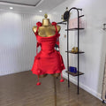 Summer Sleeveless Sling Three-dimensional Flower Pin Dress