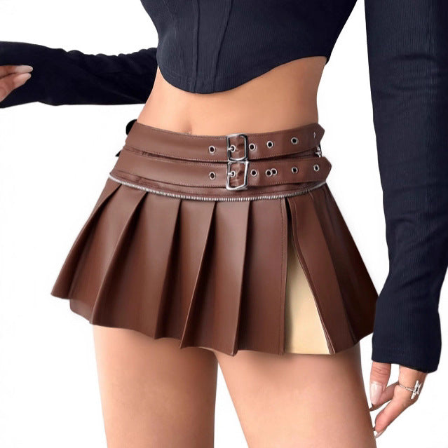 Women's Sexy Hot Pleated Versatile Split Skirt