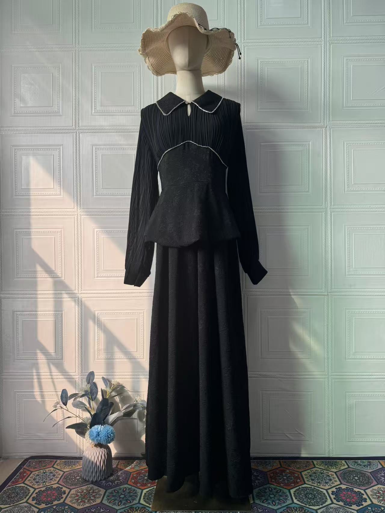 Women's Summer Elegant Soft Temperament Long Sleeve Dress