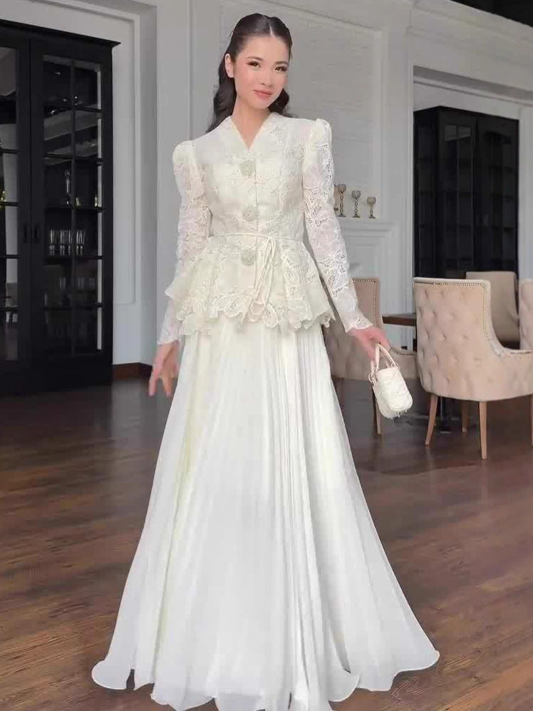Women's Autumn Noble Elegant Temperament Long Sleeve Dress