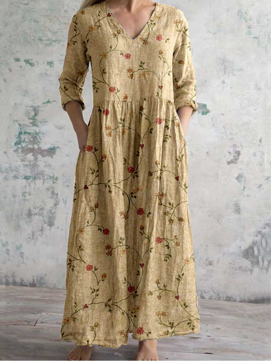 Women's Printed Summer City Casual Loose Dress