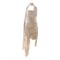 Autumn Pure Hot Sexy Sleeveless Backless Design Dress
