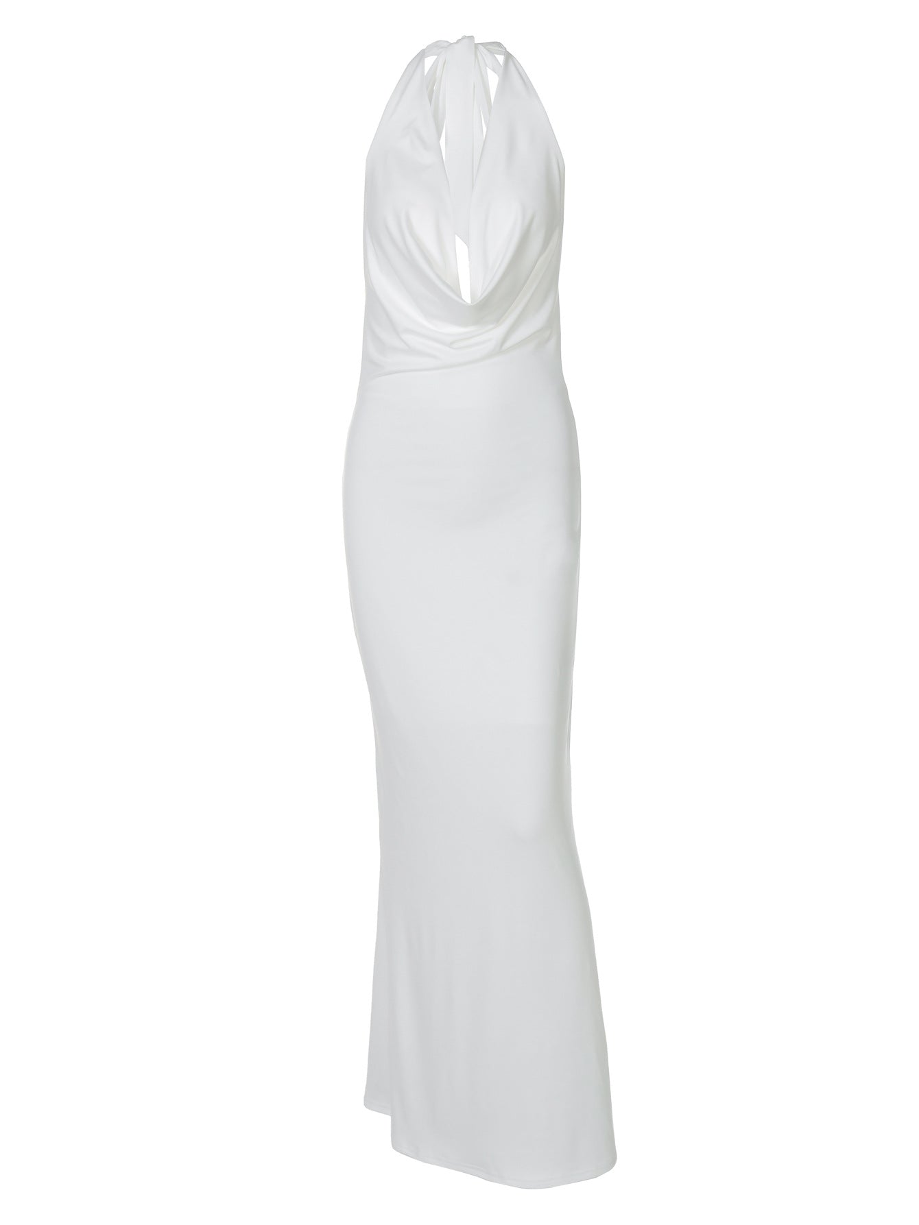 Women's Summer Fashion Sexy Deep V Halter Dress