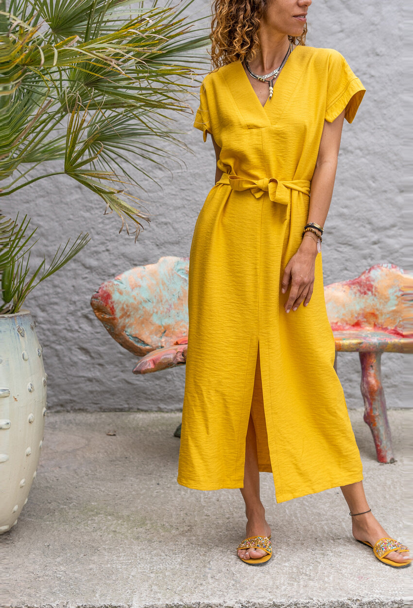 Women's Summer Casual Vacation Style Mid-length Split Dress