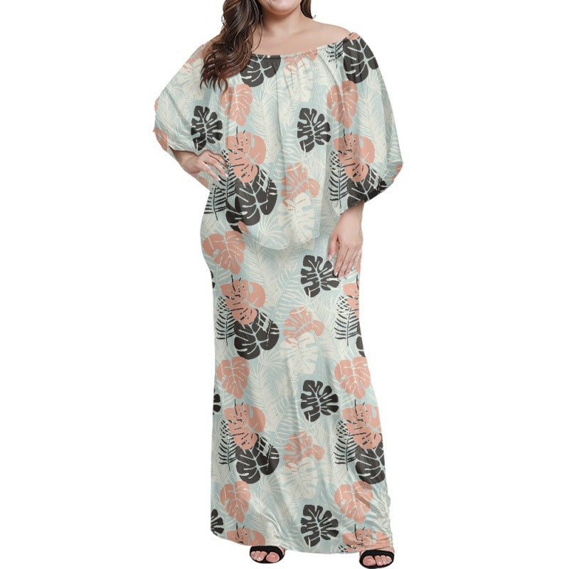 Female Batwing Sleeve Large Front Swing Dress