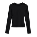 Hot Simple Basic Casual Round Neck Women's T-shirt