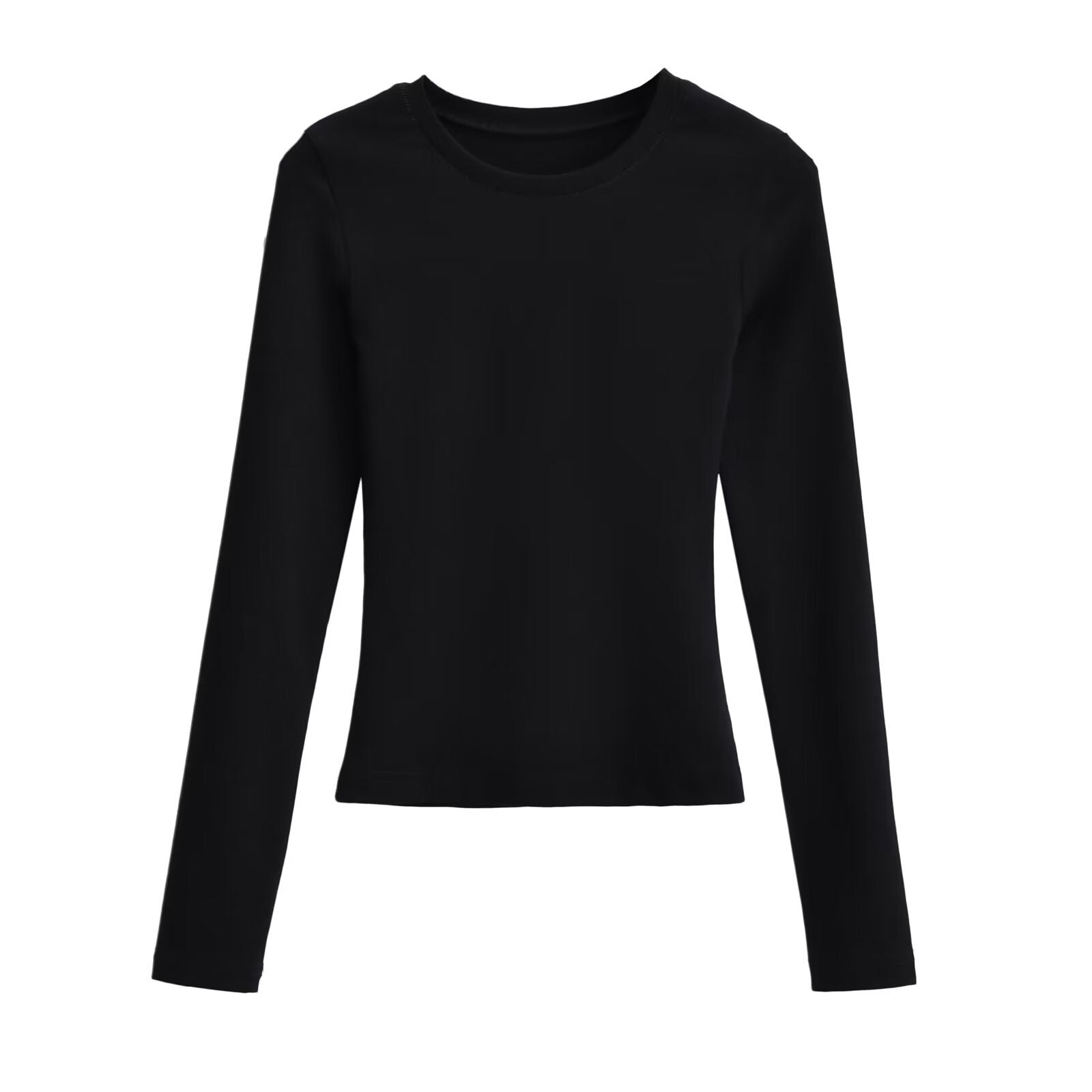 Hot Simple Basic Casual Round Neck Women's T-shirt