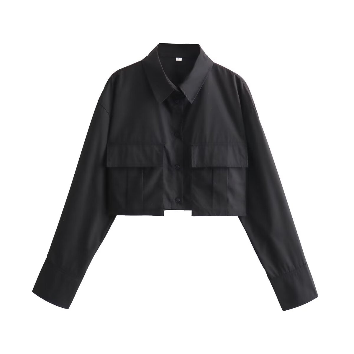 Women's Self-made Fashion Elegant Pocket Decorative Shirt Shorts