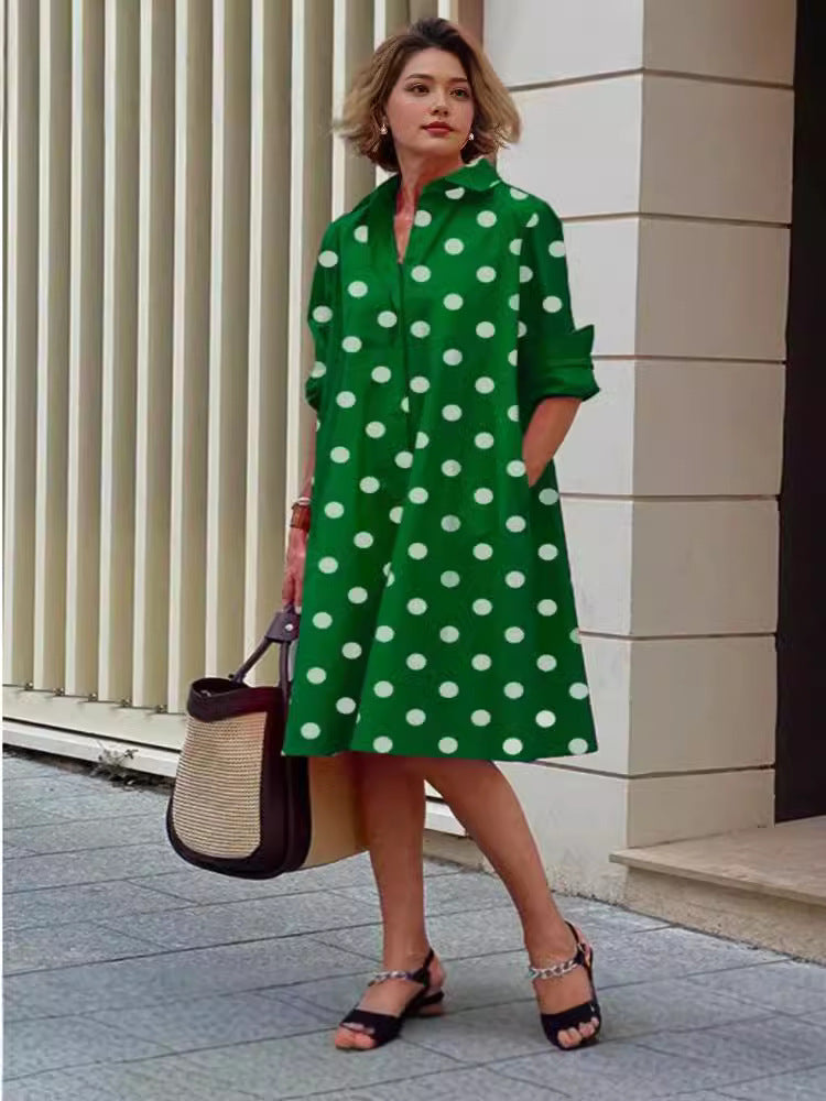 Colorful Blooming Summer Comfortable Shirt Digital Dress