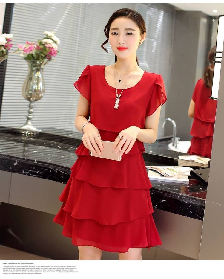 Women's Summer Sleeve Fashion Style Midi Skirts