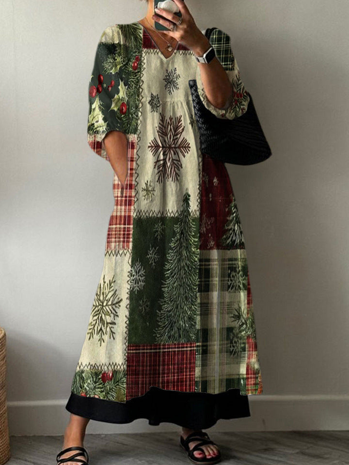 Comfortable Women's Casual Fashion Printed Mid-length Jumpsuits