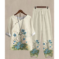 Women's Casual Round Neck Half Sleeve Shirt Suits