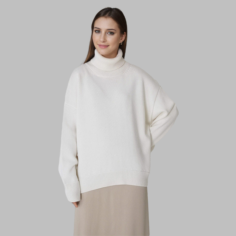 Women's Solid Color Turtleneck Loose Classic Price Women's Sweater