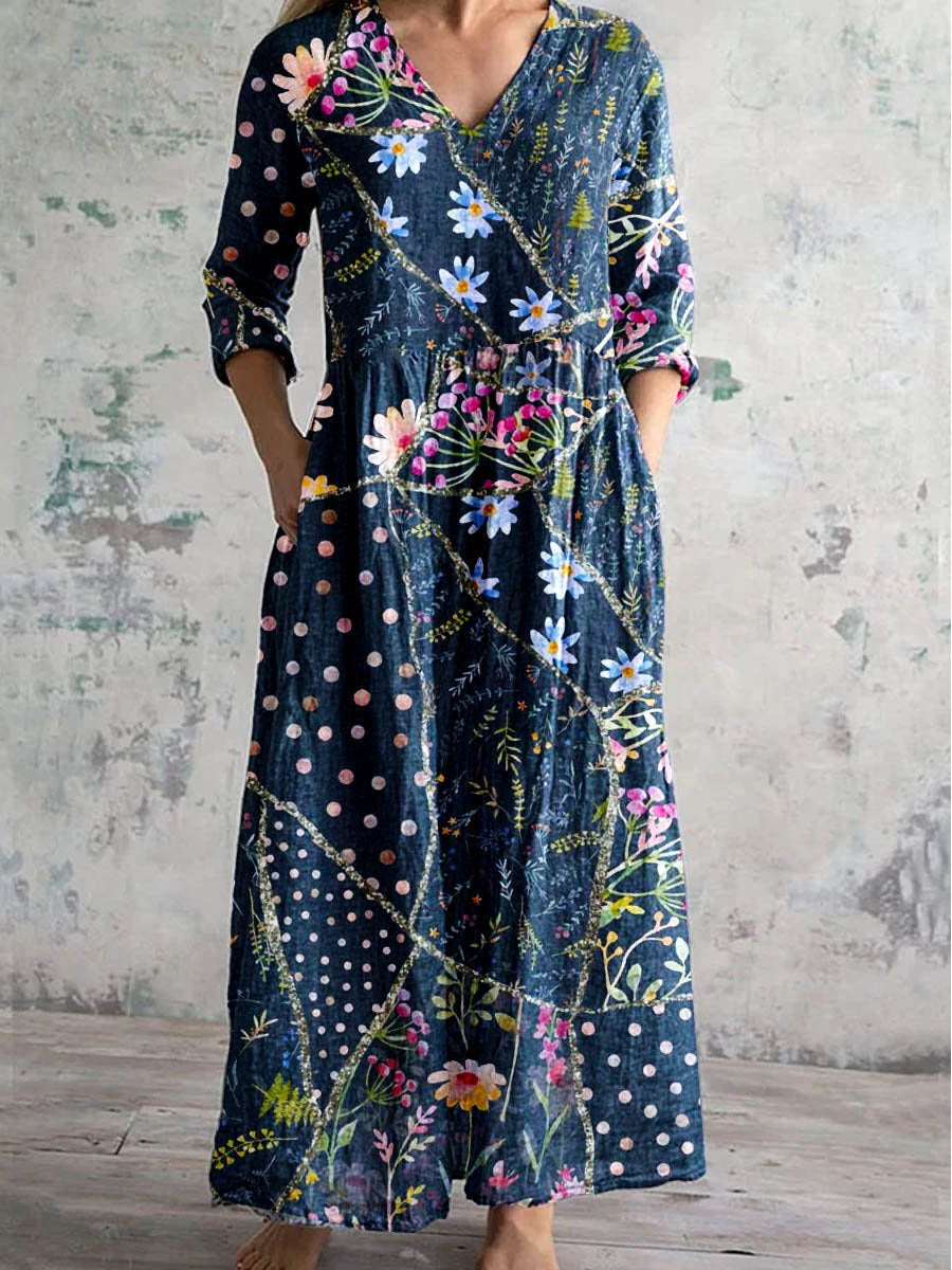 Women's Printed Summer City Casual Loose Dress