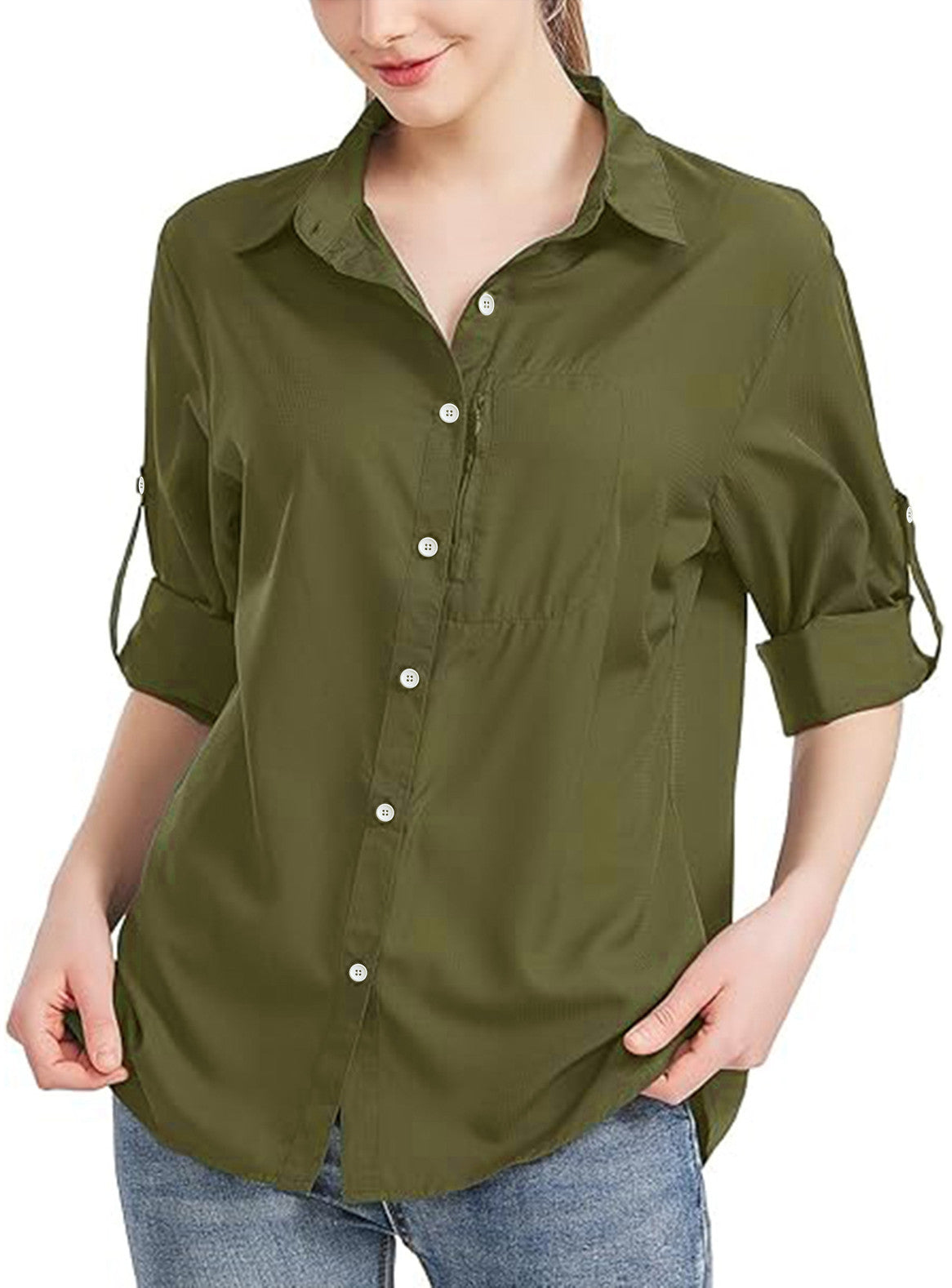 Comfortable Versatile Women's Zipper Pocket Autumn Blouse