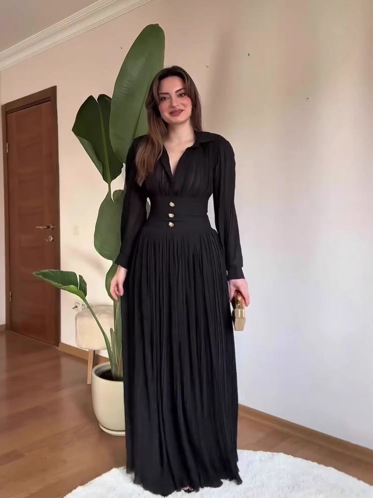 Women's Spring Noble Elegant Graceful Long Sleeves Dress