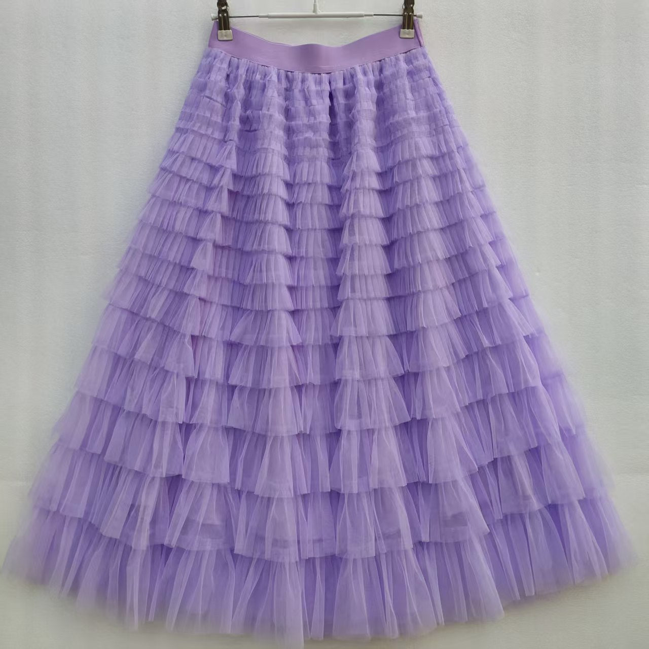 Charming Mesh Stitching Cake Dress Long Skirt