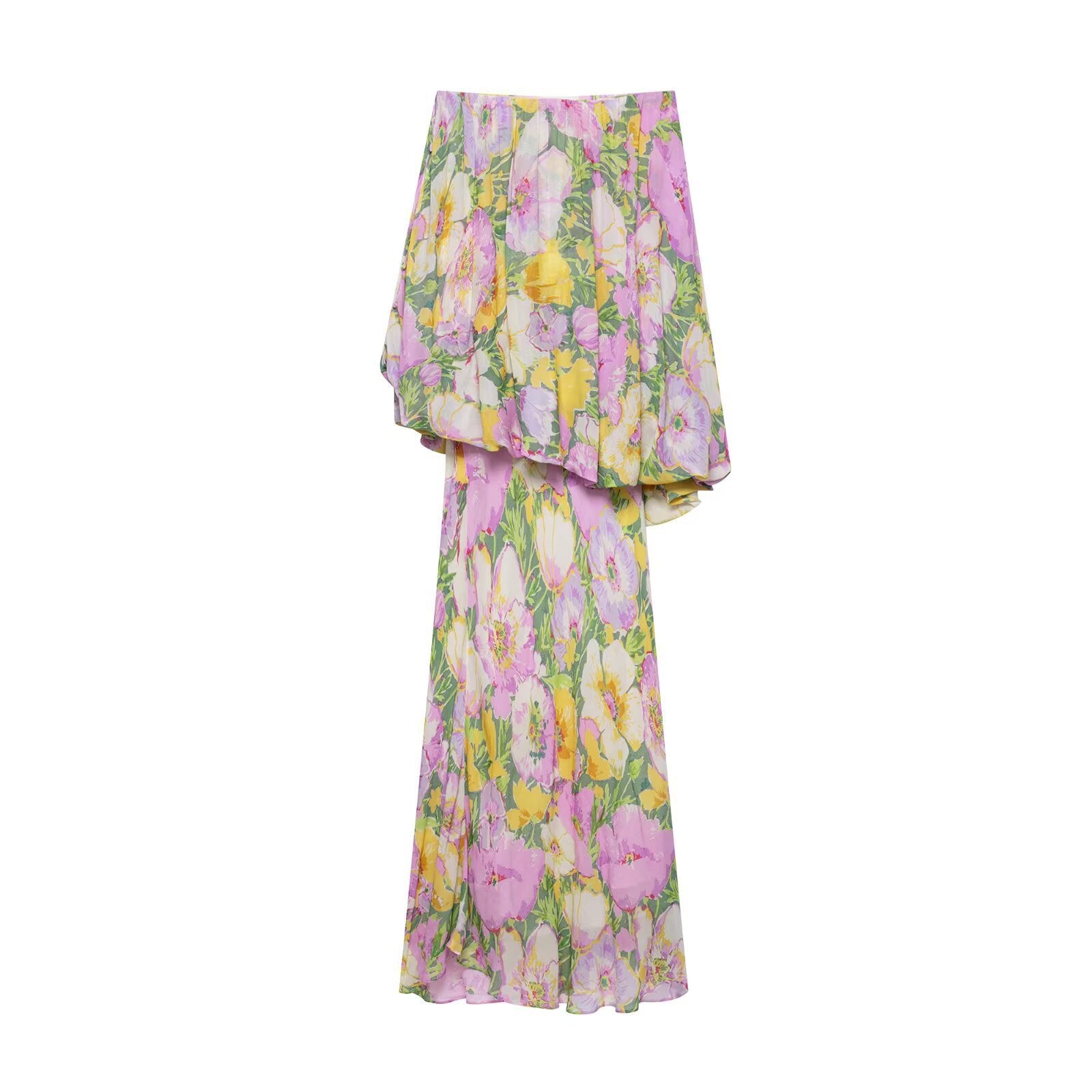 Z Summer Fashion Temperament Irregular Flower Dress
