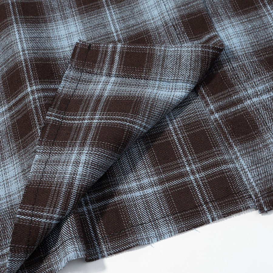 Classy Women's Fashion Casual Plaid Shirt Blouse
