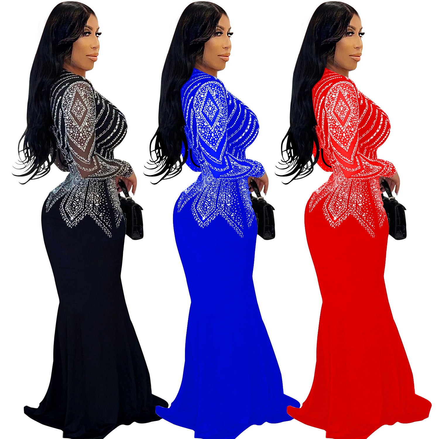 Innovative Popular Women's Fashion Wear Rhinestone Dress